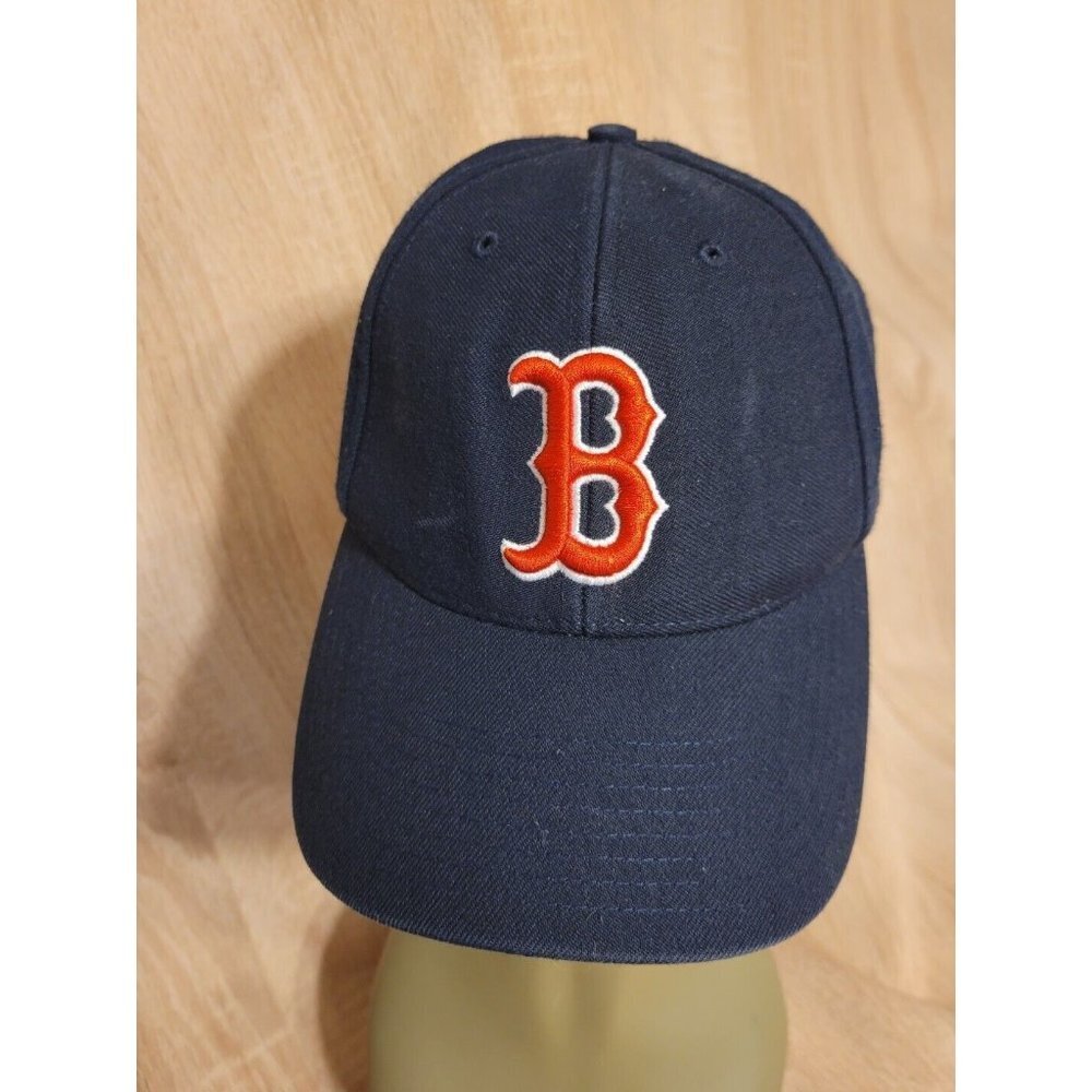 Navy Blue Baseball Cap with Red Logo